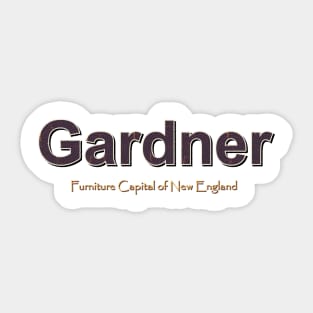 Gardner Grunge Text Sticker